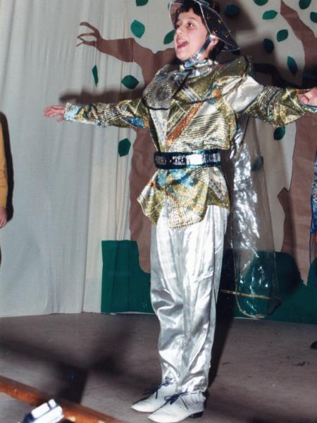 Vestito da alieno recita: della V elementare 1984 Vestito da alieno recita: della V elementare 1984