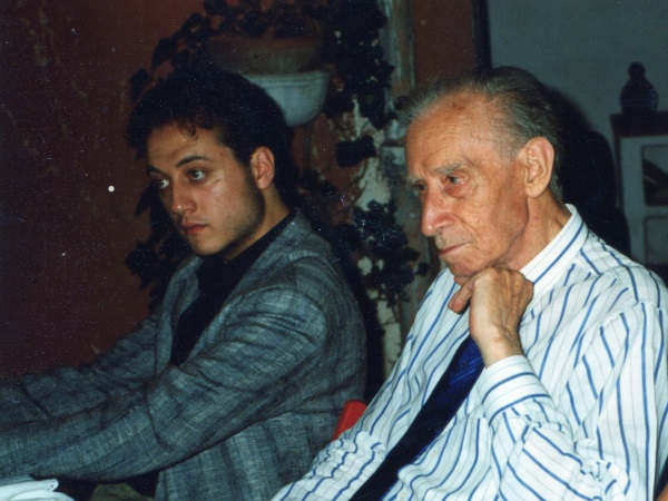 Con Mario Luzi 1992 Con Mario Luzi 1992