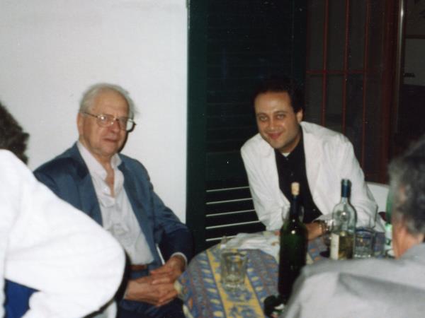 Con Alessandro Parronchi 2000 Con Alessandro Parronchi 2000