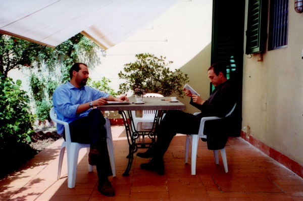 2003 pensando Il Fuoco con Lorenzo Nannelli